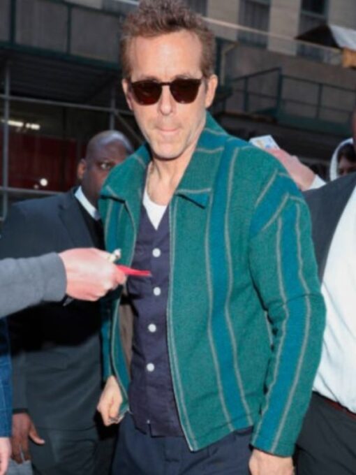 Ryan Reynolds NYC Green Striped Jacket