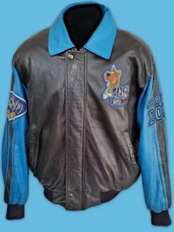 Scooby Doo Black and Blue Bomber Jacket