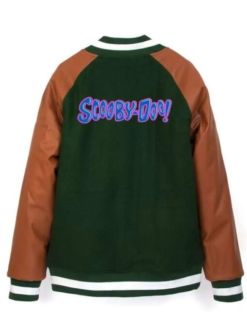 Scooby Doo Green and Brown Varsity Bomber Jacket