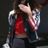 Selena Gomez USA Flag Black Jacket