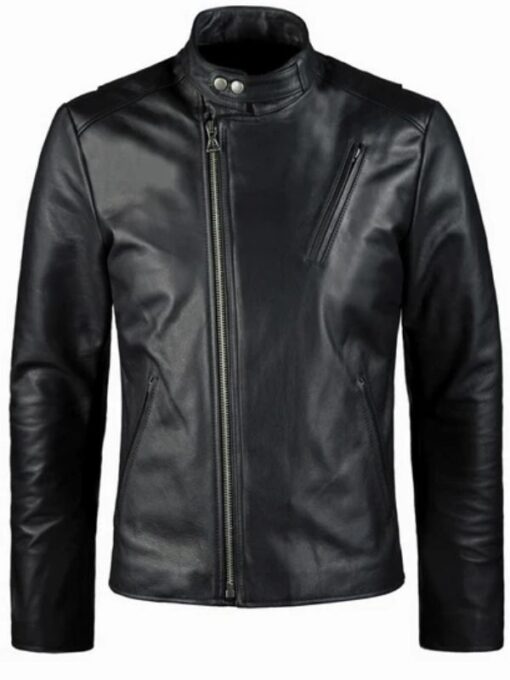 Tony Stark Black Leather Jacket