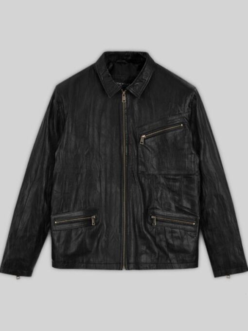 Chris Hemsworth Vintage Black Leather Jacket
