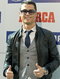 Cristiano Ronaldo Black Jacket