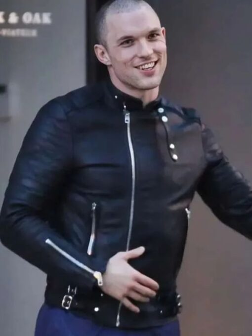 Ed Skrein Black Jacket