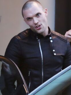 Ed Skrein Leather Jacket