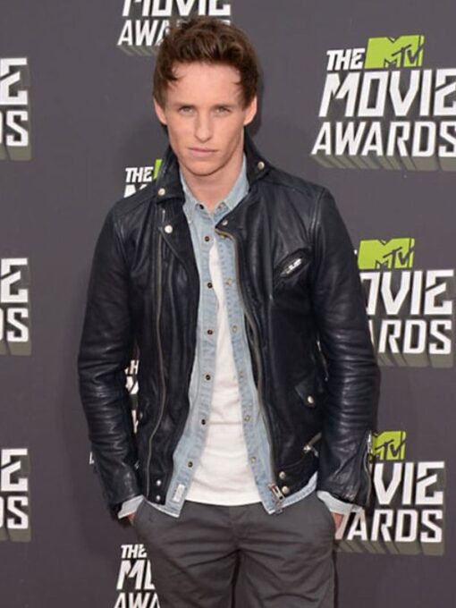 Eddie Redmayne Biker Jacket