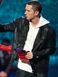 Eminem Black Leather Jacket
