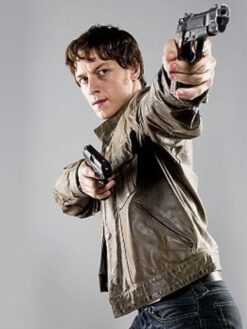 James Mcavoy Gray Leather Jacket