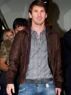 Lionel Messi Brown Jacket