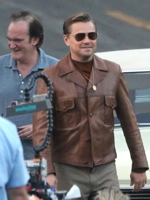 Rick Dalton Brown Leather Jacket
