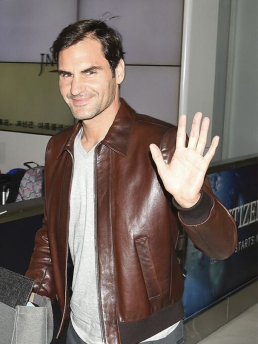 Roger Federer Brown Jacket
