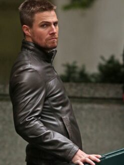 Stephen Amell Leather Jacket