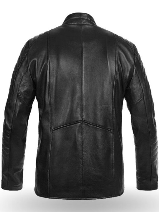 Will Arnett Quilted Black Leather Jacket