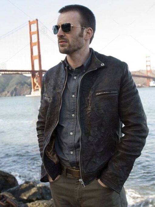 Chris Evans Black Jacket