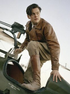 Howard Hughes Brown Leather Jacket