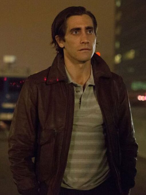 Louis Bloom Brown Leather Bomber Jacket