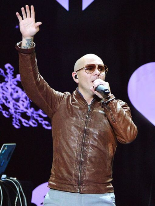 Pit Bull Brown Leather Jacket